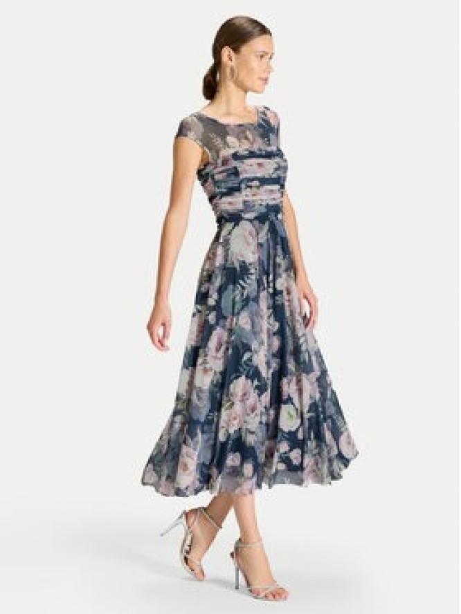 Swing Sukienka koktajlowa 5AK11400 Granatowy Regular Fit