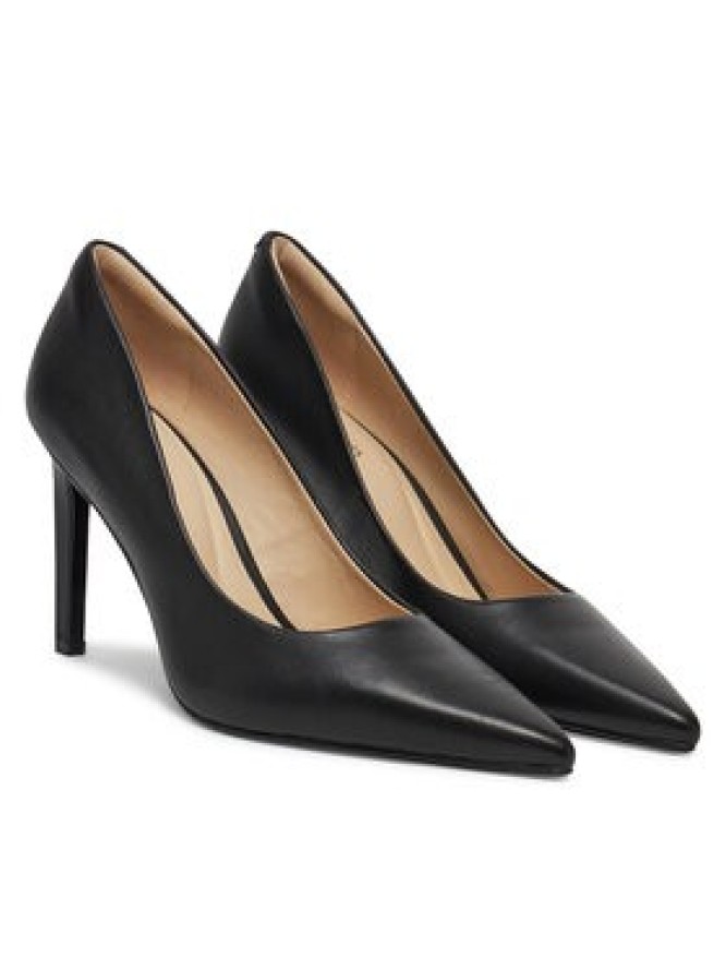Calvin Klein Szpilki Pump 90 Pointy Hw Bar Lth HW0HW02527 Czarny