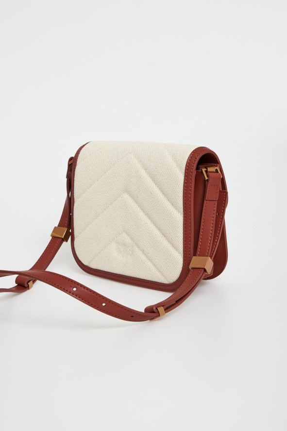 Torebka damska Love Box Bag Mini Canvas Chevron PINKO