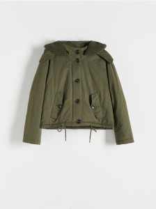 Krótka kurtka - zielony