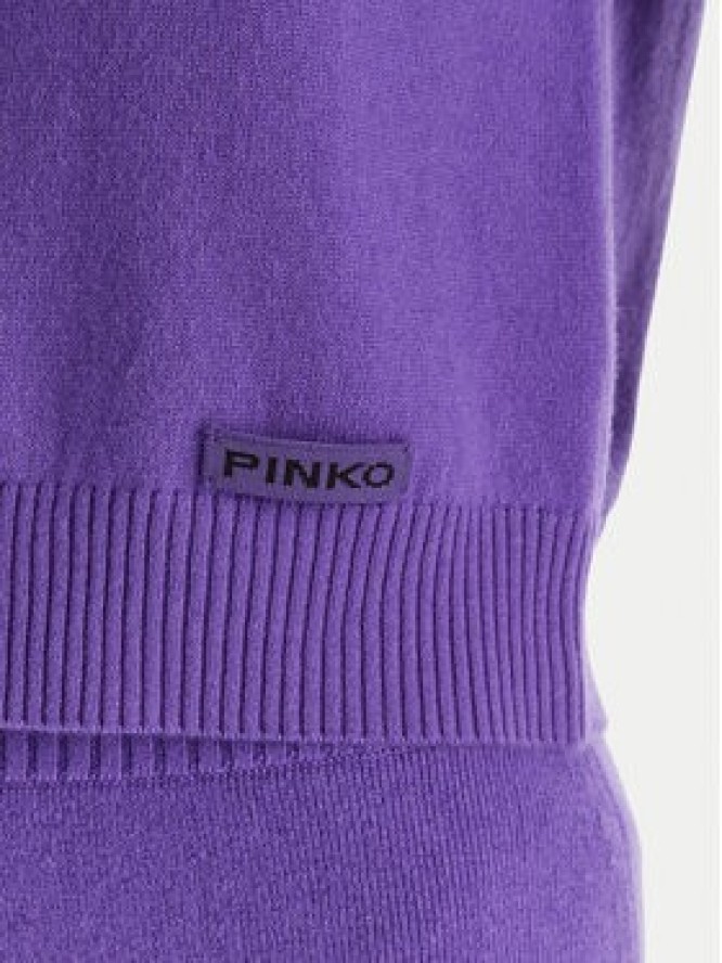 PINKO Sweter Gorgona 105450 A2Q9 Fioletowy Regular Fit