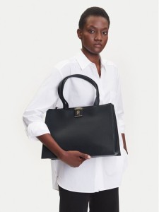 Tommy Hilfiger Torebka Th Her Tote AW0AW17191 Czarny
