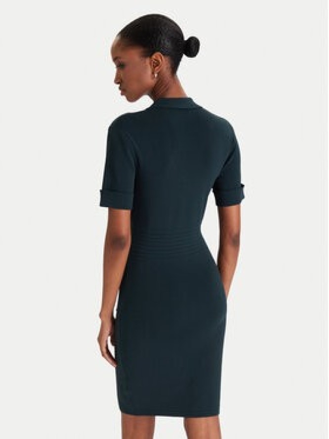 Guess Sukienka dzianinowa W5YK29 Z0130 Zielony Slim Fit