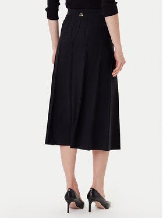 TWINSET Spódnica midi 252TP3641 Czarny Regular Fit