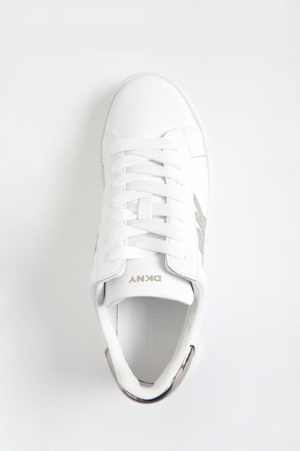 Sneakersy damskie skórzane DKNY