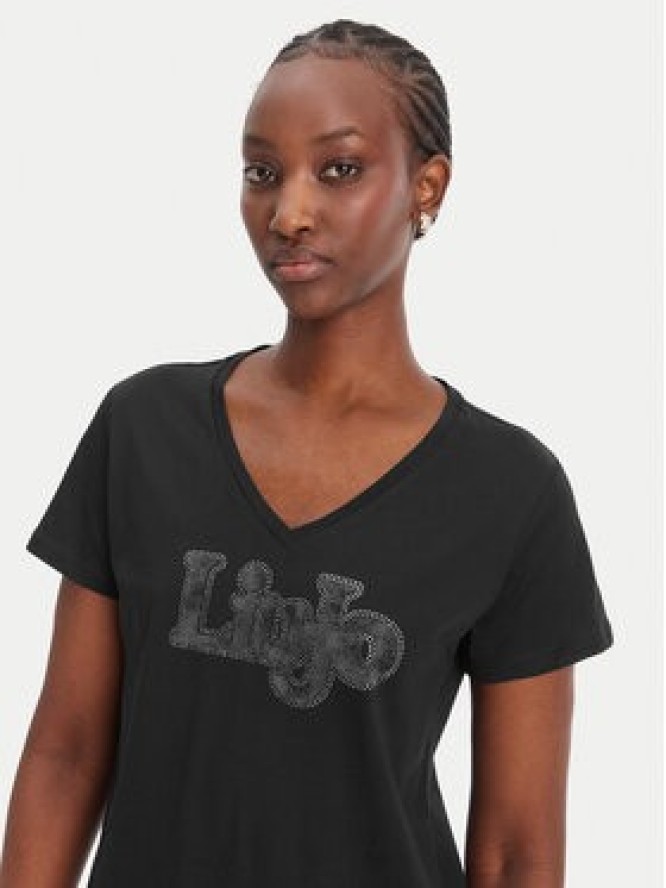 Liu Jo Sport T-Shirt TA6057 JS923 Czarny Regular Fit