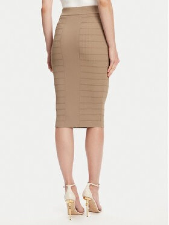 Guess Spódnica ołówkowa W5YD66 Z0130 Brązowy Slim Fit