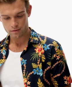 superdry Koszula Hawaiian z nadrukiem, bawełna-modal