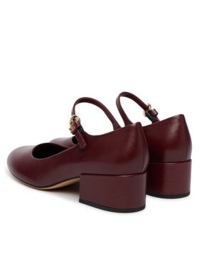 Tommy Hilfiger Czółenka Heeled Maryjane Buckle FW0FW09347 Bordowy