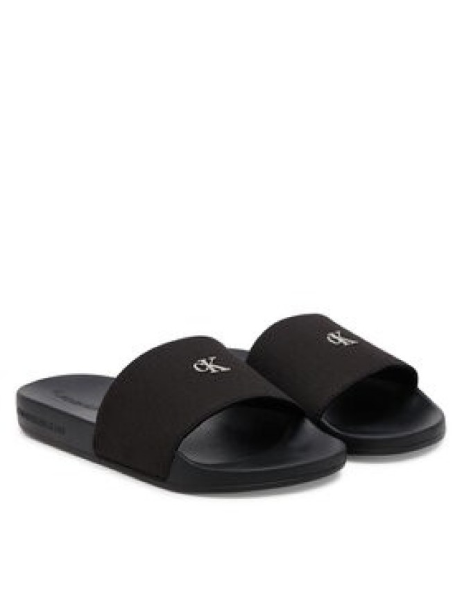 Calvin Klein Jeans Klapki Slide Monogram Hardware YW0YW01713 Czarny