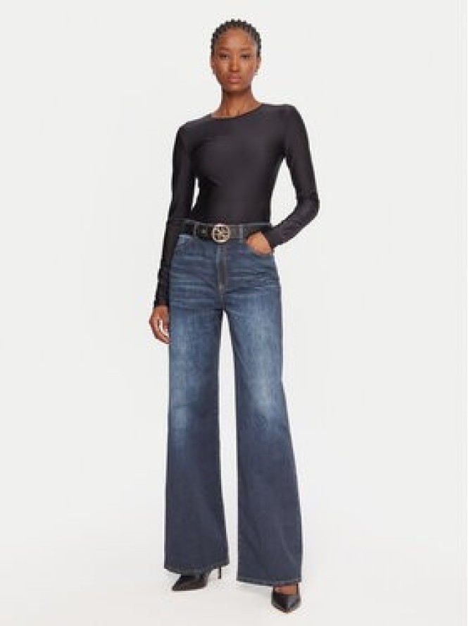 Guess Jeansy W5YA1A D0213 Granatowy Wide Leg