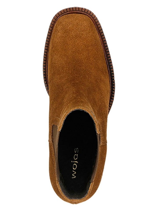 Wojas Skórzane sztyblety w kolorze brązowym rozmiar: 37