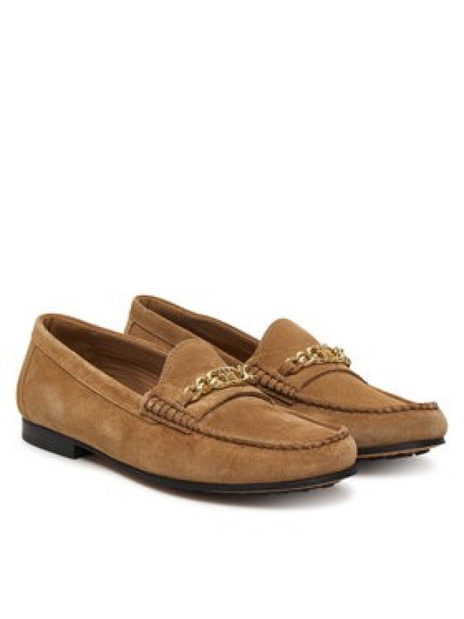 Tommy Hilfiger Mokasyny Th Chain Suede Loafer FW0FW09327 Brązowy