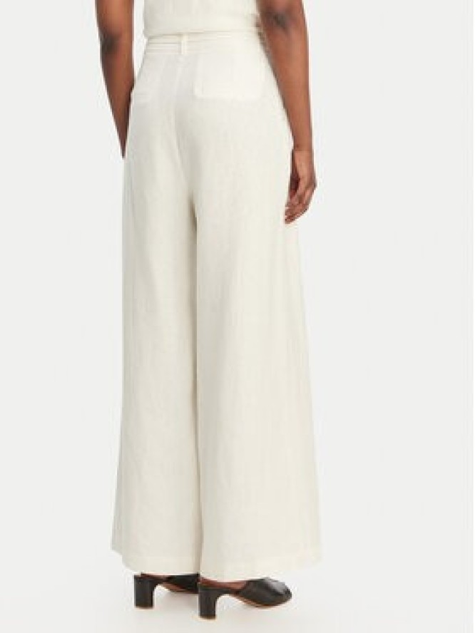 Eleh Spodnie palazzo SS260318 Biały Wide Leg