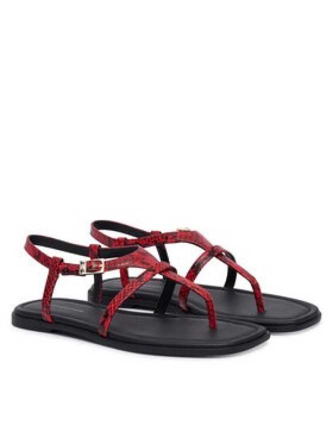 Tommy Hilfiger Sandały Th Buckle FW0FW09514 Czerwony