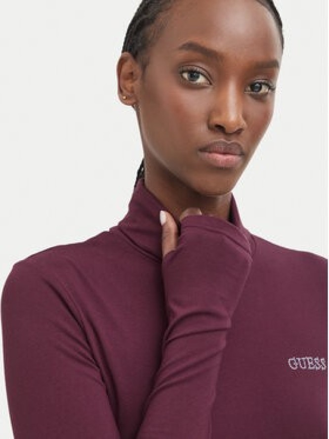 Guess Bluzka V6BP11 K6907 Bordowy Slim Fit