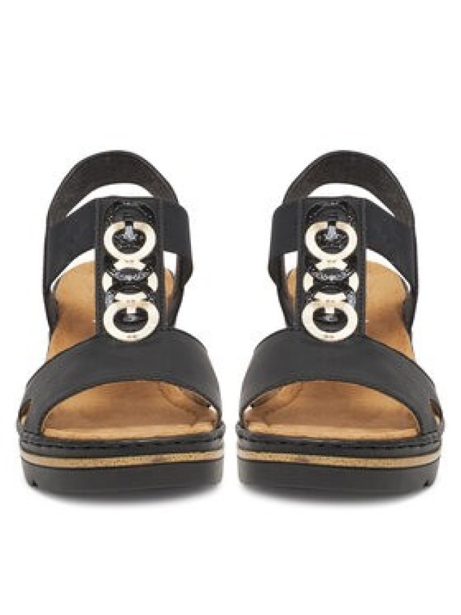 Rieker Sandały CEO-67498-00 Czarny