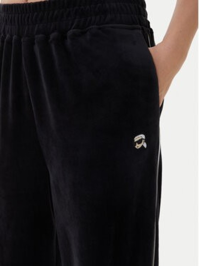 KARL LAGERFELD Spodnie dresowe B1W10022 Czarny Regular Fit