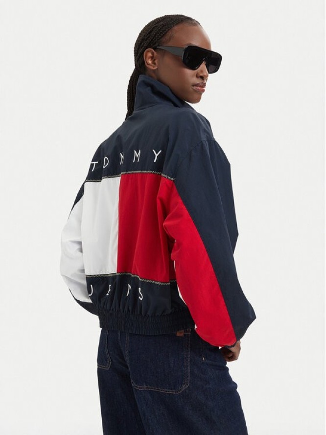 Tommy Jeans Kurtka przejściowa Flag DW0DW22914 Granatowy Regular Fit