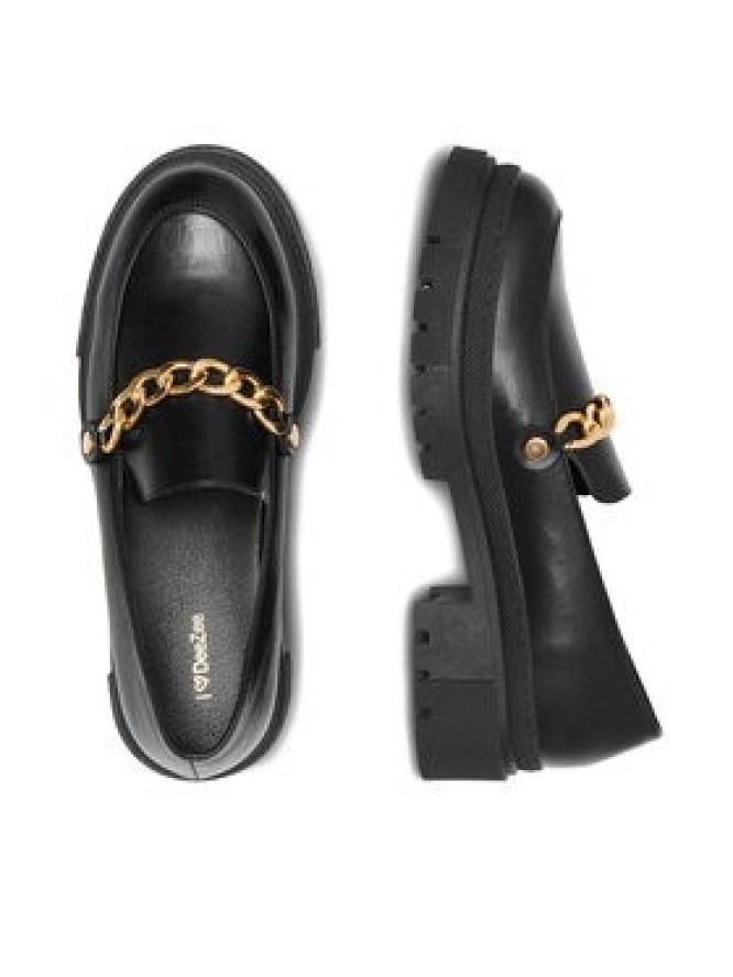 DeeZee Loafersy BE ON TIME HL995-1 Czarny