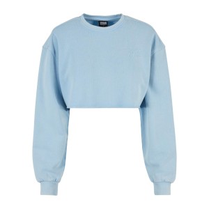 Bluza crop haftowane z kwiatami duże rozmiary dla kobiet Urban Classics