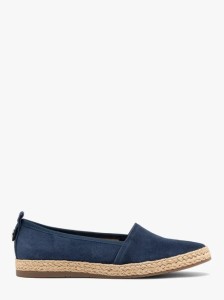 Granatowe espadryle z weluru