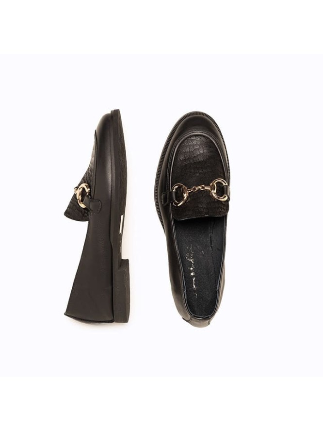 Anna Morellini Skórzane mokasyny "Jolessa" w kolorze czarnym rozmiar: 40