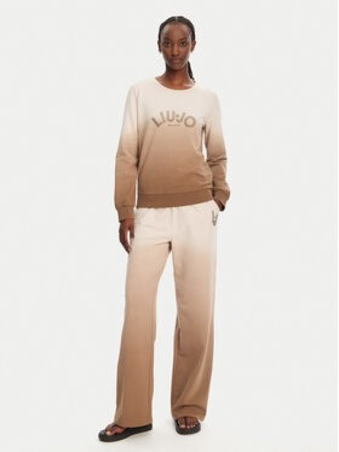 Liu Jo Sport Spodnie dresowe TA5116 FS090 Beżowy Relaxed Fit