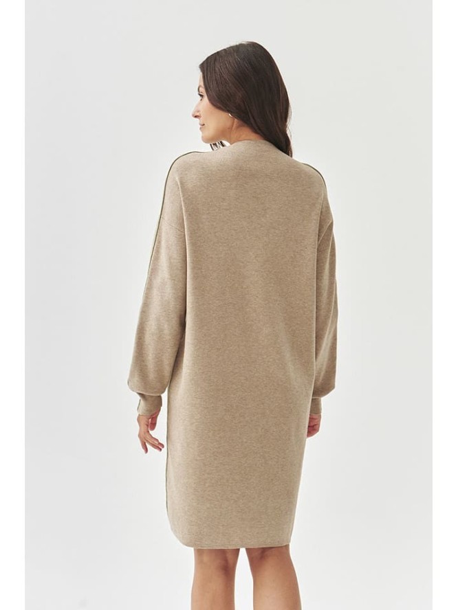 TATUUM Sukienka dzianinowa w kolorze beżowym rozmiar: XXL
