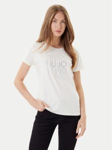 Liu Jo Sport T-Shirt TF5166 JS003 Écru Regular Fit