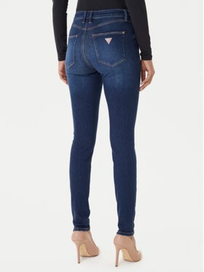 Guess Jeansy W2YA46 D4Q03 Granatowy Skinny Fit