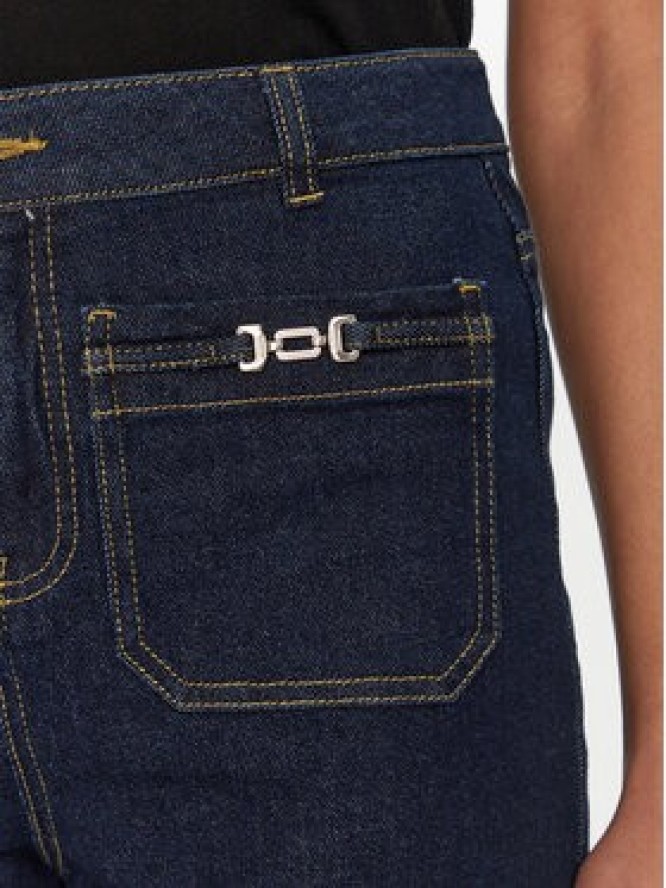 Morgan Jeansy 251-PSOFT Granatowy Wide Leg