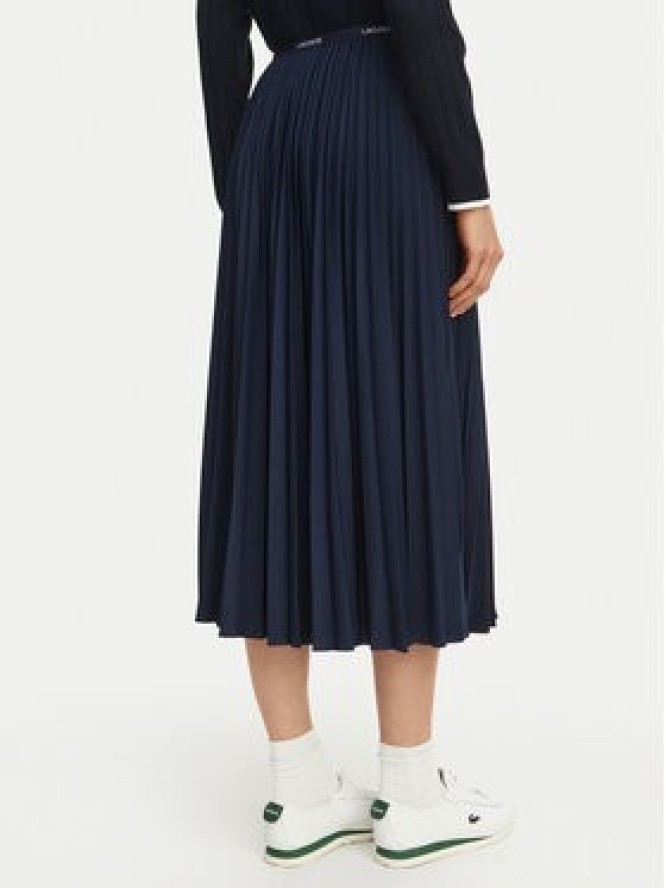 Lacoste Spódnica plisowana JF1402 Granatowy Regular Fit