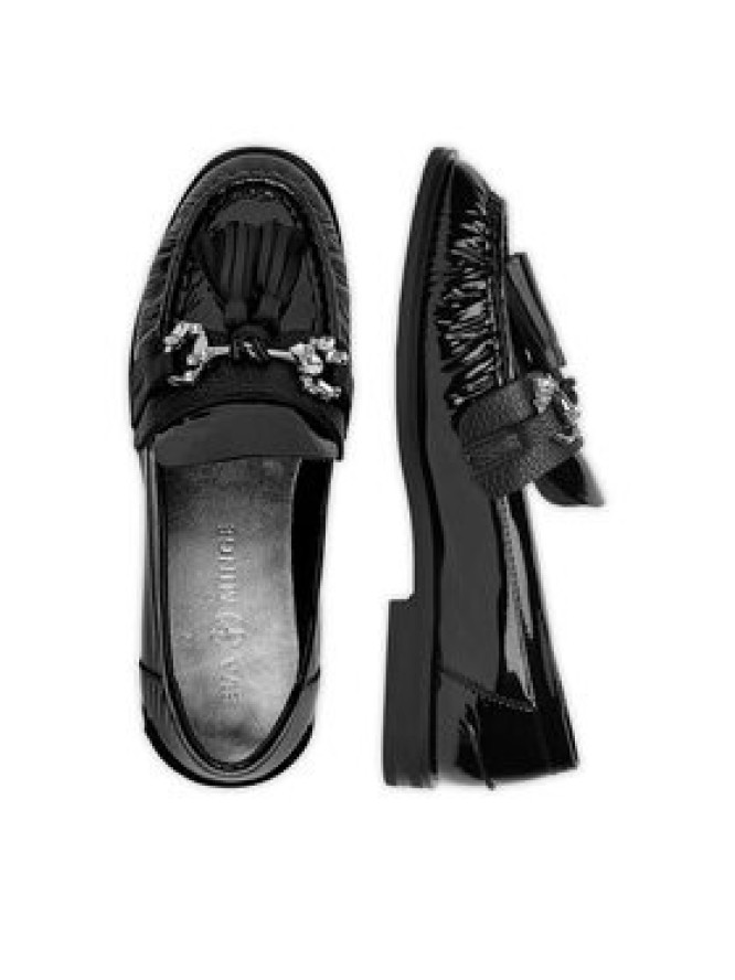 Eva Minge Loafersy PETUNIA-V1792-335-1 Czarny
