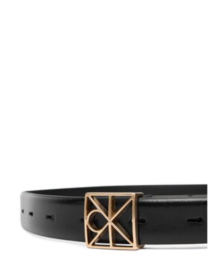 Calvin Klein Pasek Damski Emblem Buckle 25Mm Fixed Smooth LV04F7072G Czarny