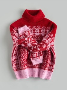 Sweter ze świątecznym motywem - wielobarwny