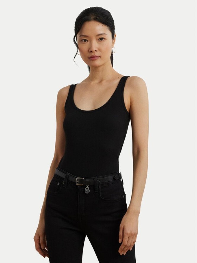 LAUREN RALPH LAUREN Top 200704777005 Czarny Slim Fit