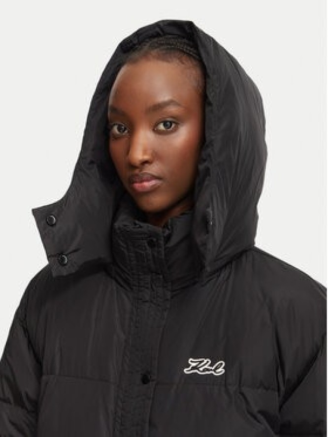 KARL LAGERFELD Kurtka puchowa Essential B3W15002 Czarny Regular Fit