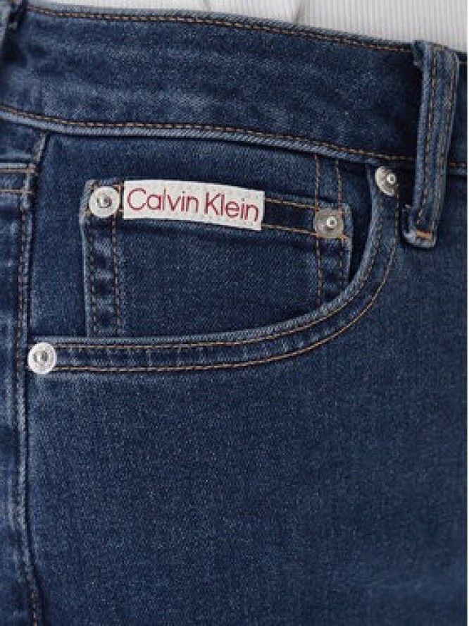 Calvin Klein Jeans Jeansy LV047E611G Granatowy Skinny Fit