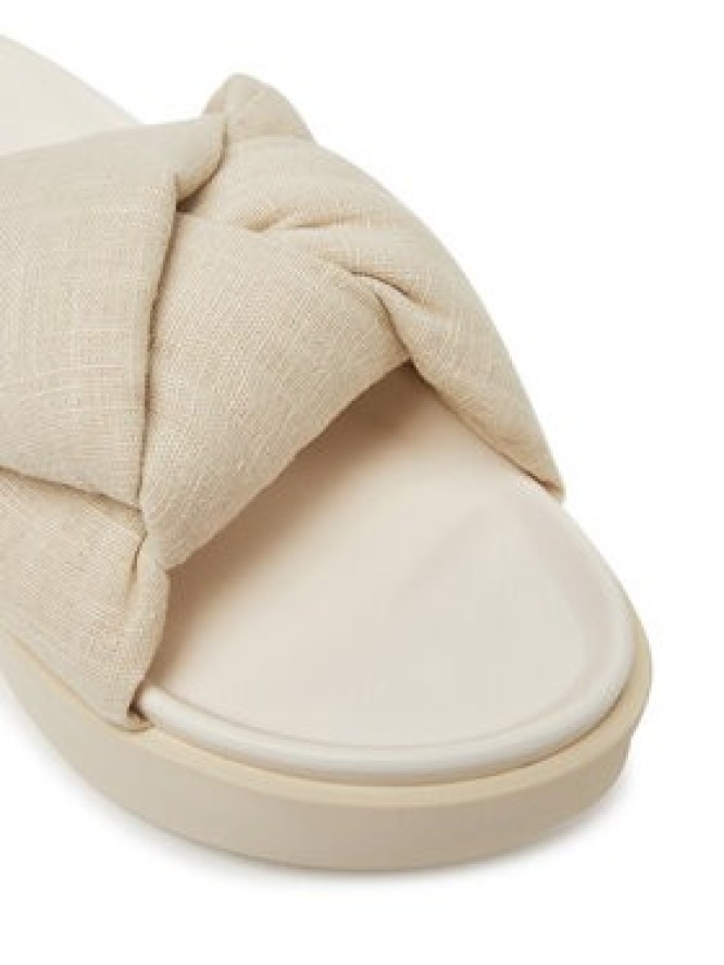 Inuikii Klapki Oversized Linken Knot-147 1028 Écru