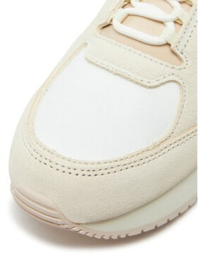 Calvin Klein Jeans Sneakersy Runner Laceup Low Mg Media YW0YW01644 Écru