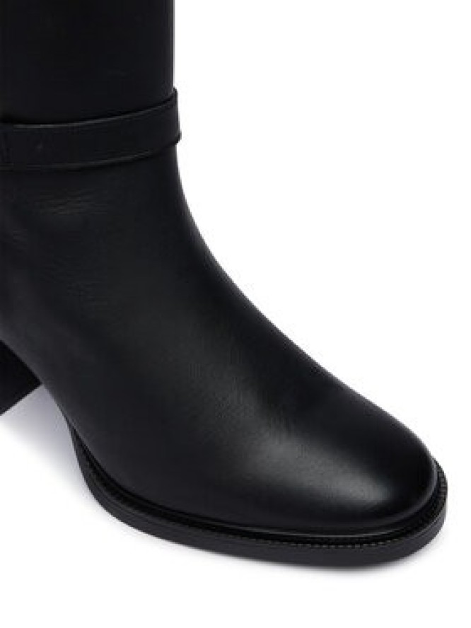 Tommy Hilfiger Kozaki Th Stud Heel Riding Knee Boot FW0FW09551 Czarny