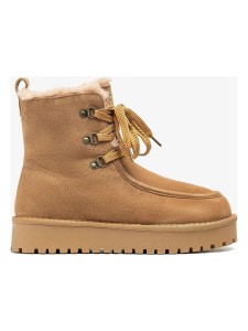 Unisa Skórzane botki "Friends" w kolorze jasnobrązowym rozmiar: 38