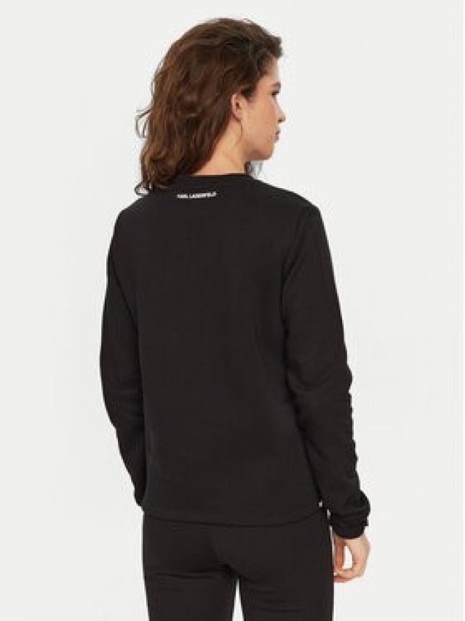 KARL LAGERFELD Bluza A1W20010 Czarny Regular Fit