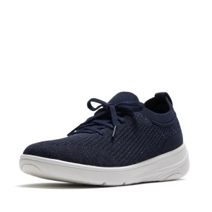 FitFlop Super-Q Knit Slip-On Laced Sneakers