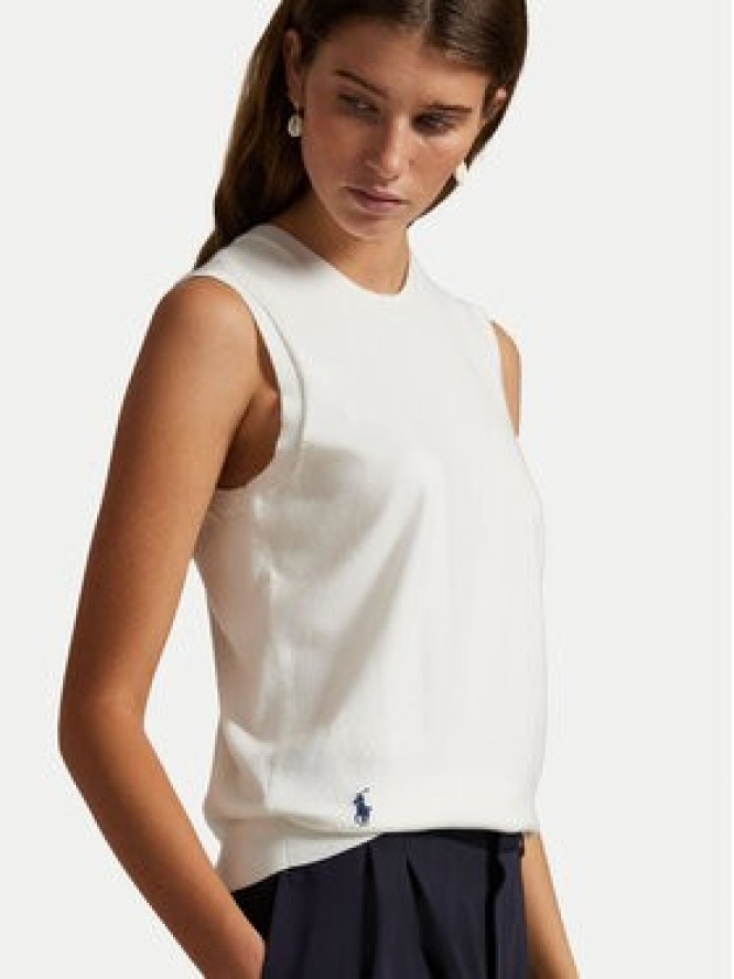 Polo Ralph Lauren Sweter 211972111002 Biały Straight Fit