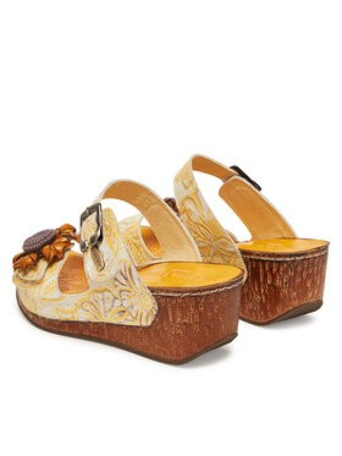 Laura Vita Klapki Dino 31 Żółty