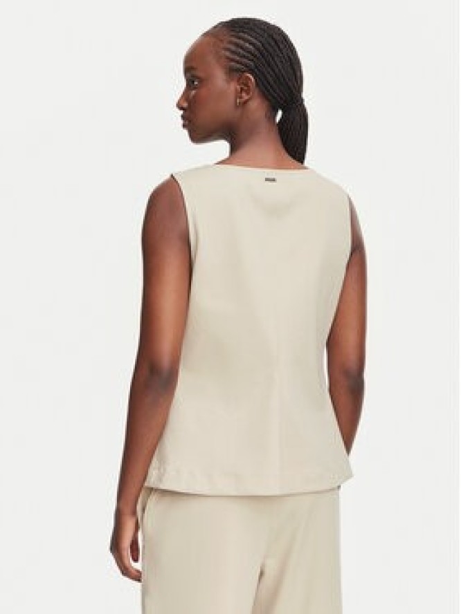 Calvin Klein Jeans Top LV044G206G Beżowy Slim Fit