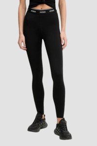 GUESS Czarne damskie legginsy Alba, Rozmiar L