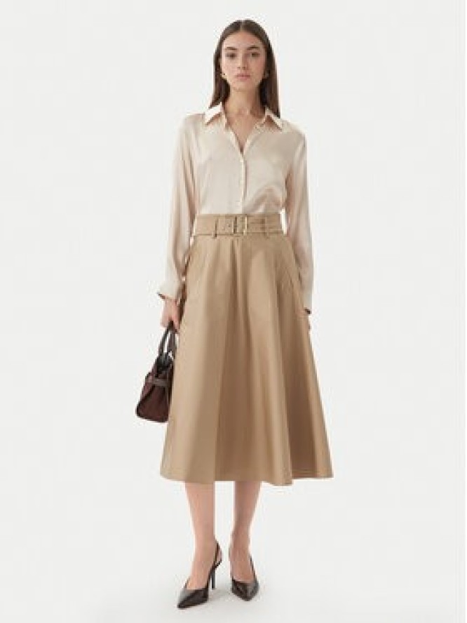 Marella Spódnica trapezowa Tappeto 2613101101 Beżowy Regular Fit